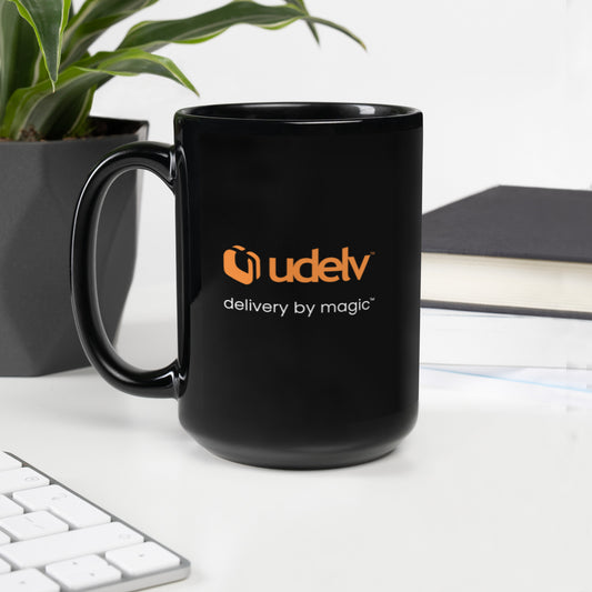 Udelv Black Glossy Mug