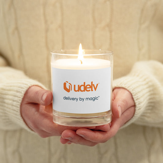 Udelv Glass Jar Soy Wax Candle