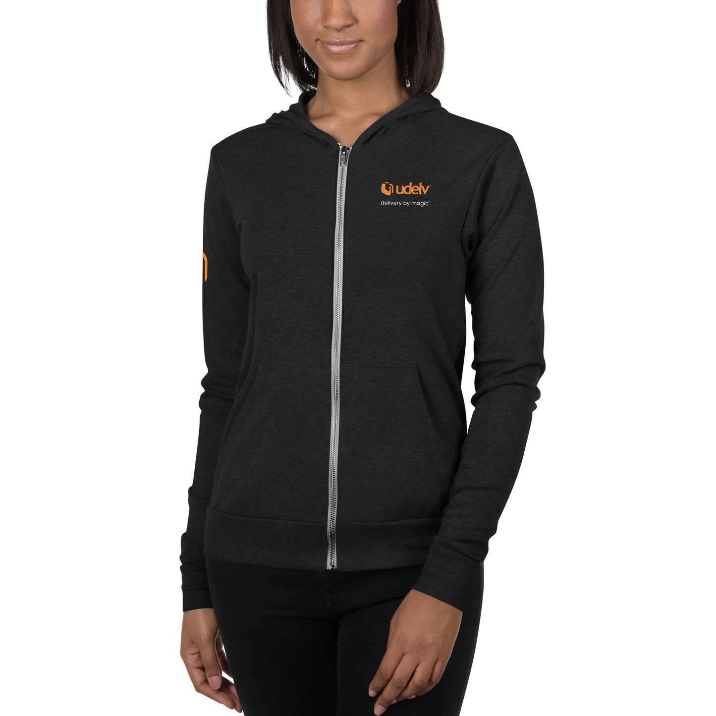 Udelv Unisex Zip Hoodie