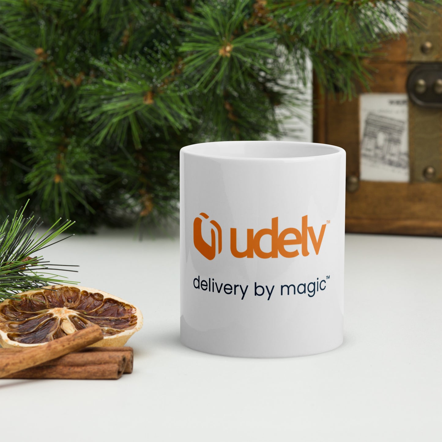 Udelv White Glossy Mug