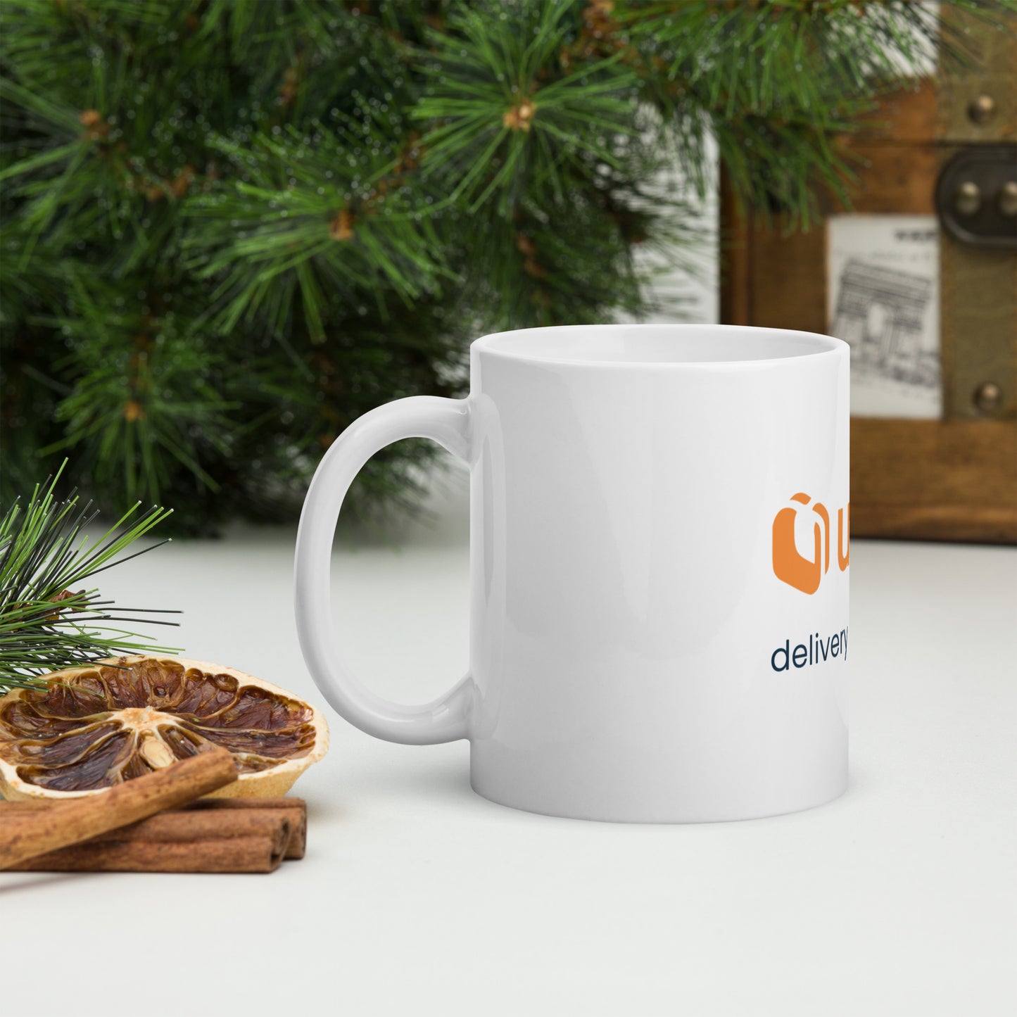Udelv White Glossy Mug