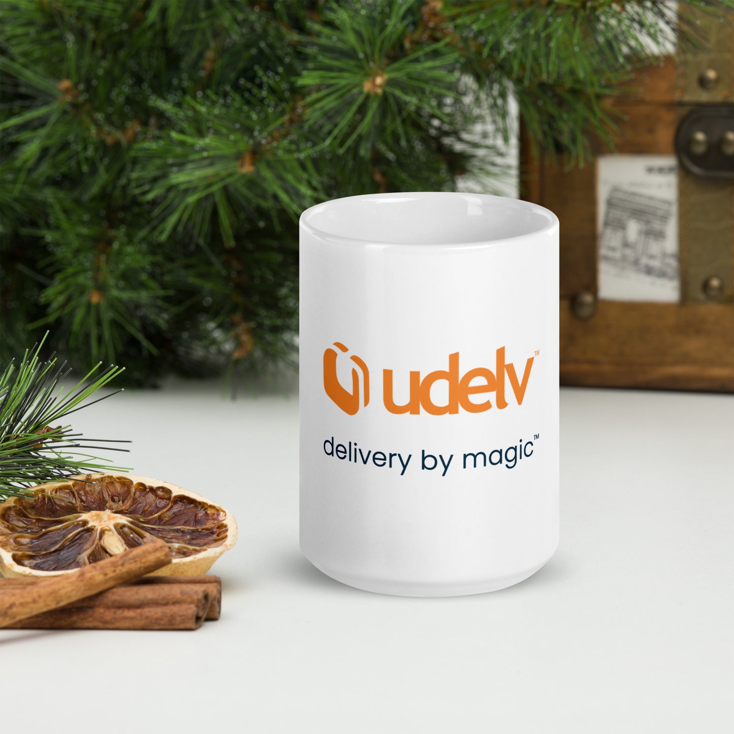 Udelv White Glossy Mug