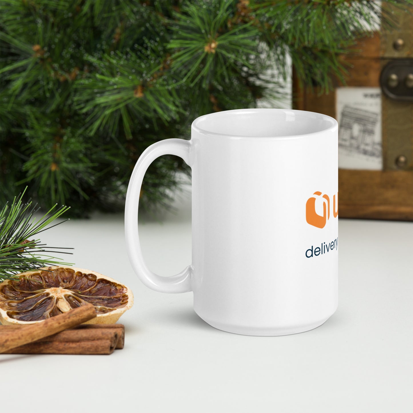 Udelv White Glossy Mug
